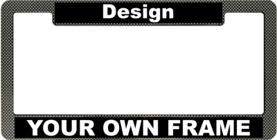 How does the snap-on design benefit the license plate frame?