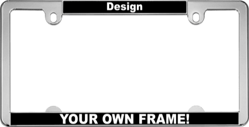 How does the installation process of the license plate frame work?