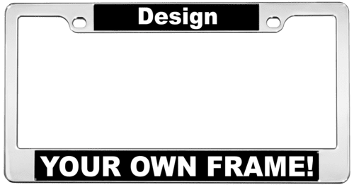 How is the personalization applied to the license plate frames?