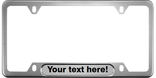What are the dimensions of a license plate frame?