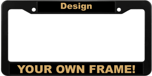 Can I have a custom message engraved on the license plate frame?