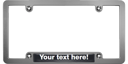 In what states are license plate frames illegal?