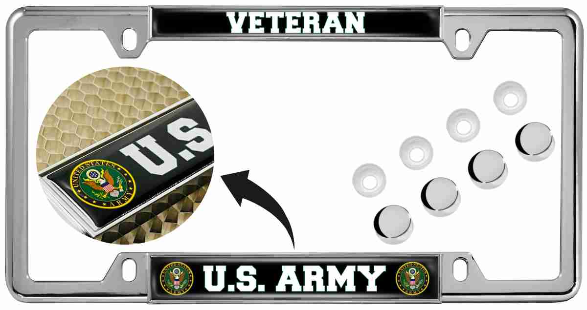 U.S. Army Veteran - Car Metal License Plate Frame Questions & Answers