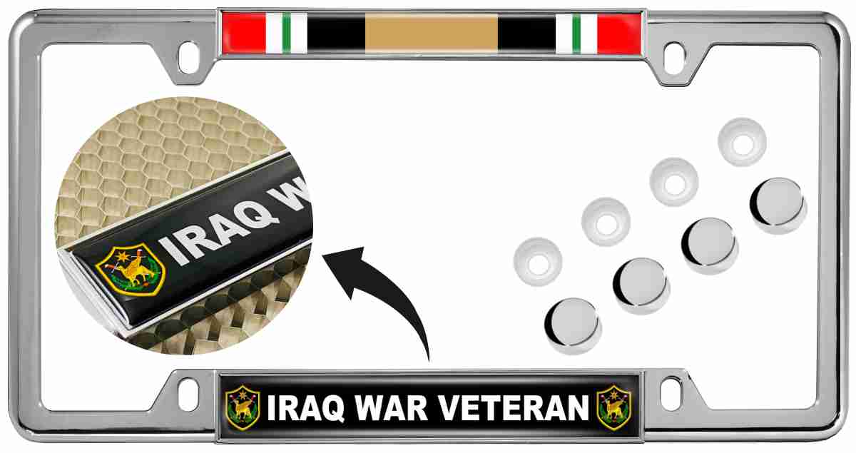 Iraq War Veteran - Car Metal License Plate Frame Questions & Answers