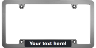 What is the point of license plate frames?
