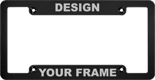 What are the dimensions of the license plate frames?