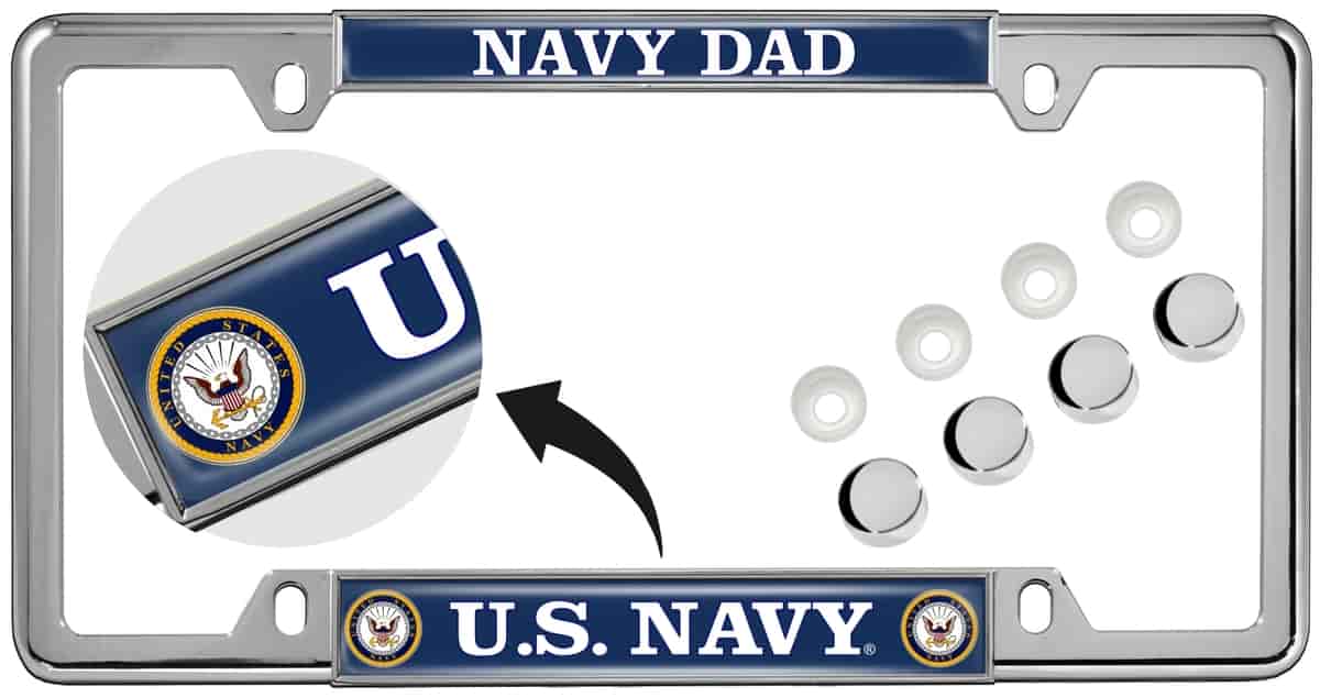 What is the height of the license plate frame?