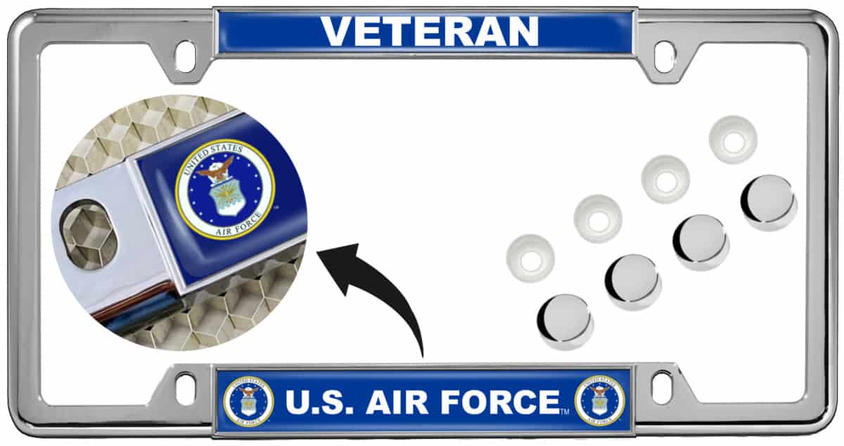 What are the benefits of military license plates in Texas?