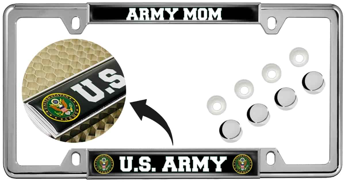 What is the size of the license plate frame?