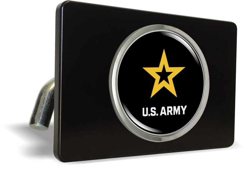 What is the purpose of the polyurethane clear dome on the hitch cover?