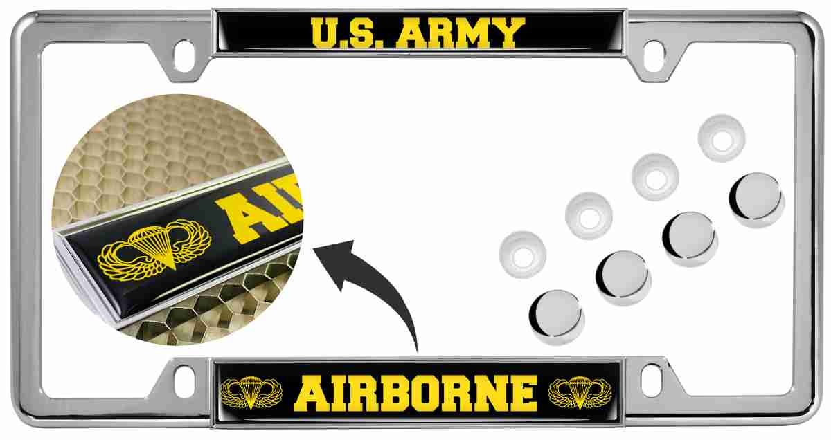 What color options are available for the license plate frame?