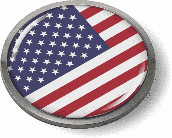 What material options are available for the emblem without a bezel?