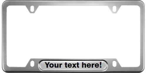 What are the dimensions of the license plate frames?